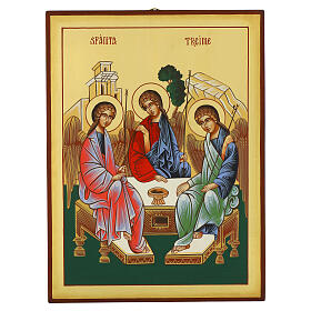 Icona Santissima Trinità 40x30 cm dipinta a mano Romania