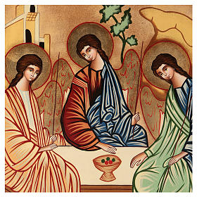 Ícones Pintados Roménia: Ícone Santíssima Trindade 38x32 cm pintada à mão Roménia Ícones Pintados Roménia: Ícone Santíssima Trindade 38x32 cm pintada à mão Roménia