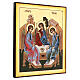Ícone Santíssima Trindade 38x32 cm pintada à mão Roménia s3