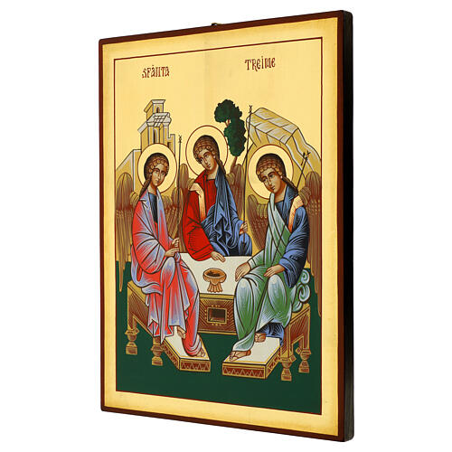 Holy Trinity Icon 40x30 cm hand painted Romania 3