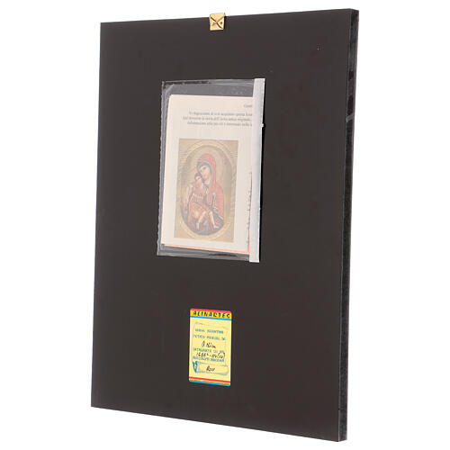 Icono Madre de Dios de Dostojno Est 40x30 cm pintado Rumanía 3
