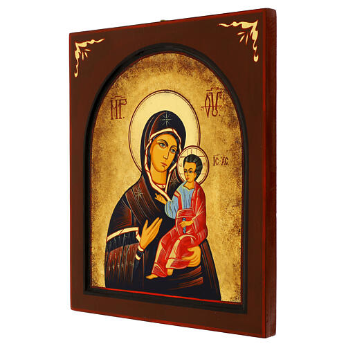 Icona Madre di Dio Hodighitria con cornice 40x30 cm dipinta Romania 3