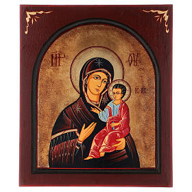 Ikona Matka Boża Hodegetria z obramowaniem 40x30 cm malowana, Rumunia