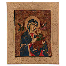 Icono Madre de Dios de la Pasión 40x30 cm pintado Rumanía