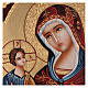 Icono Madre de Dios Hodighitria con fondo oro 40x30 cm pintado Rumanía s2