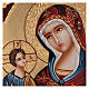 Icona Madre di Dio Hodighitria su fondo oro 40x30 cm dipinta Romania s2