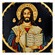 Icona Cristo Maestro e Giudice 25x25 cm dipinta Romania s2