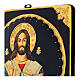 Icona Cristo Maestro e Giudice 25x25 cm dipinta Romania s5
