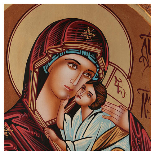 Icono Madre de Dios Jaroslavkaja 40x30 cm pintado Rumanía 2