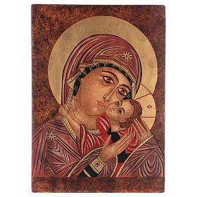 Ícone Mãe de Deus Kasperovskaja 35x30 cm pintada em Roménia