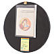 Icona tonda Madre di Dio Vladimirskaja diam. 28 cm dipinta Romania s3
