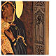Icona Madre di Dio Vladimirskaja dorata 40x30 cm dipinta Romania s4