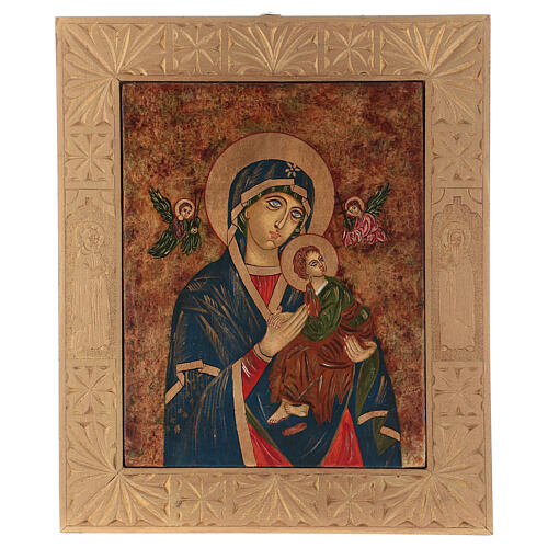 Icono Virgen del Perpetuo Socorro 40x30 cm pintado Rumanía 5