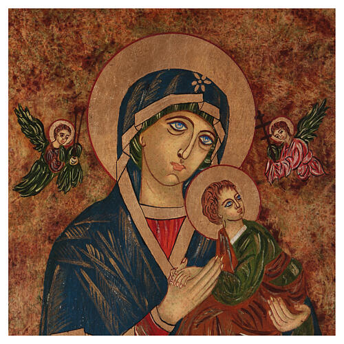 Icono Virgen del Perpetuo Socorro 40x30 cm pintado Rumanía 6