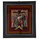 Deposition of Christ icon painted on glass 40x40 cm Romania s1