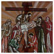 Icon The Lamentation of Christ painted on glass 40x40 cm Romania s2