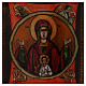 Icono Madre de Dios del Signo pintado vidrio 40x40 cm Rumanía s2
