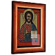 Icon of Jesus the Master and Judge by hand on glass 30x20 cm s3