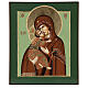Icono Virgen Ternura Vladimirskaja 35x30 cm Rumanía pintado estilo ruso s1