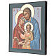 Icono Sagrada Familia 35x30 cm Rumanía pintado estilo ruso s3
