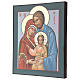 Icône Sainte Famille 35x30 cm Roumanie peinte style russe s3