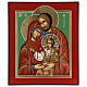 Icono Rumanía Sagrada Familia 32x28 cm pintado estilo ruso s1