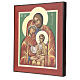 Ícone Roménia Sagrada Família 33x28 cm pintado estilo russo s3