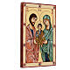 Icono Sagrada Familia pintado a mano Rumanía 32x22 s3