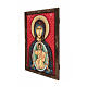 Icona rumena Madonna con Bambino 70x50 dipinta intagliata s4