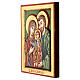 Icon Holy Family, wood engraving hand painted s2