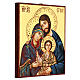 Icona Sacra Famiglia dettagli incisi sfondo oro Romania s3