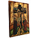 Icône La Crucifixion byzantine Roumanie 50x40 cm peinte à la main s3