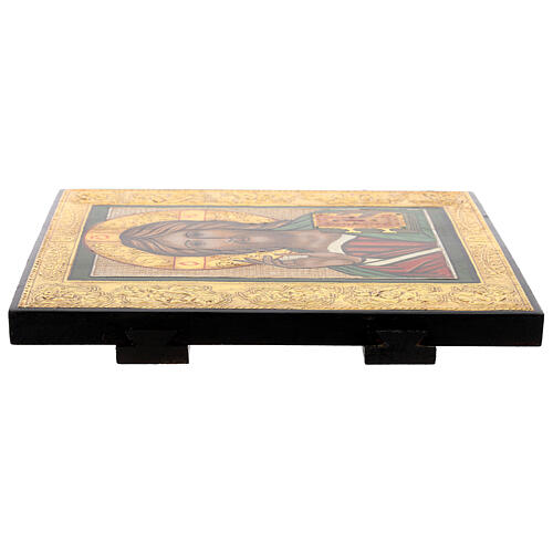 Christ Savior Pantocrator Icon, painted in Romania 28x28 cm 4
