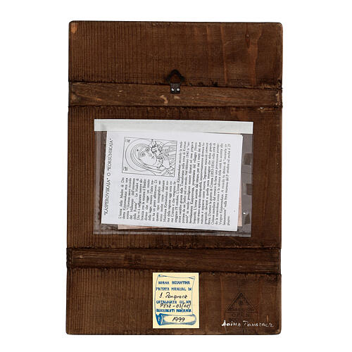 Icono Madre de Dios Kasperovskaja 35x30 cm icono bizantino pintado en Rumanía 4