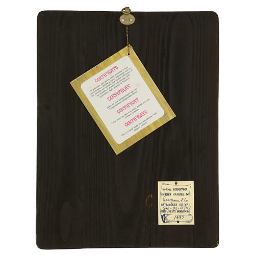 Icono Virgen de las Tres Manos 35x30 cm pintado Rumanía 4