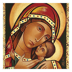 Icone Romania dipinte: Icona Madre di Dio Kasperovskaja 30x20 cm dipinta Romania