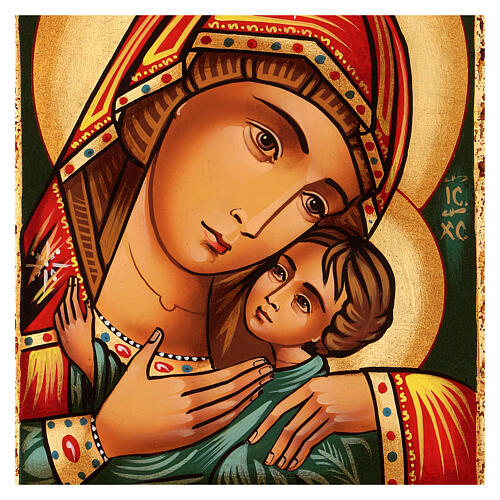 Ícone Nossa Senhora Mãe de Deus Kàsperovskaja 30x21 cm pintada Roménia 2