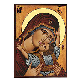 Mother of God Muromskaja icon 30x20 cm painted in Romania