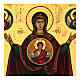 Icona Madre Dio del Segno 40x30 cm rumena dipinta s2