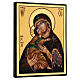 Icona Madonna Tenerezza Vladimirskaja 24x18 cm Romania dipinta s3