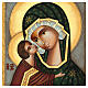 Ícone Mãe de Deus Donskaja pintado à mão Roménia 31x23 cm s2