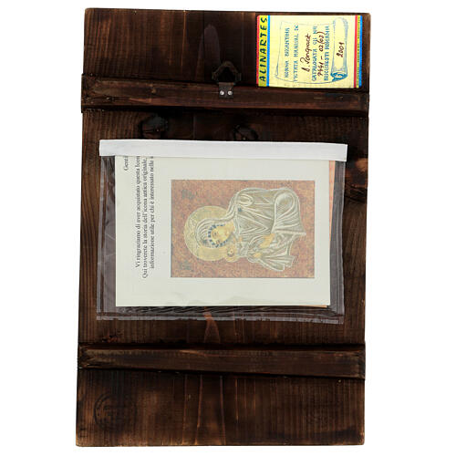 Icono Madre de Dios Muromskaja Rumanía pintado a mano 30x20 cm 4