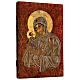 Icône Mère de Dieu Muromskaya Roumanie peinte à la main 30x20 cm s3