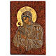 Ícone Mãe de Deus Muromskaja pintado à mão Roménia 29x21 cm s1