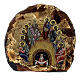 Pentecost icon printed on terracotta 5 cm s1
