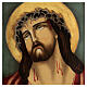 Icona Cristo Sofferente corona spine Romania 40x30 cm s2