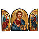 Trittico Cristo Maestro e Giudice Romania 18x24 cm s1