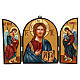 Jesus Triptych Christ the Teacher and Judge Romania 18x24 cm s1