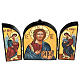 Jesus Triptych Christ the Teacher and Judge Romania 18x24 cm s3