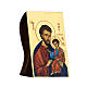 Ikone aus Griechenland mit Druck von Sankt Josef mit dem Jesuskind in seinen Armen auf goldfarbigem Hintergrund, 10 x 5 cm s2